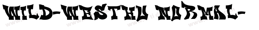 Wild-WestHU Normal字体转换